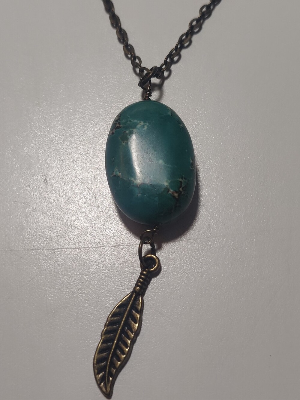 Natural Stone Necklace Bundle Ocean Jasper Orthoceras Fossil 925 Silver Boho - Picture 7 of 13
